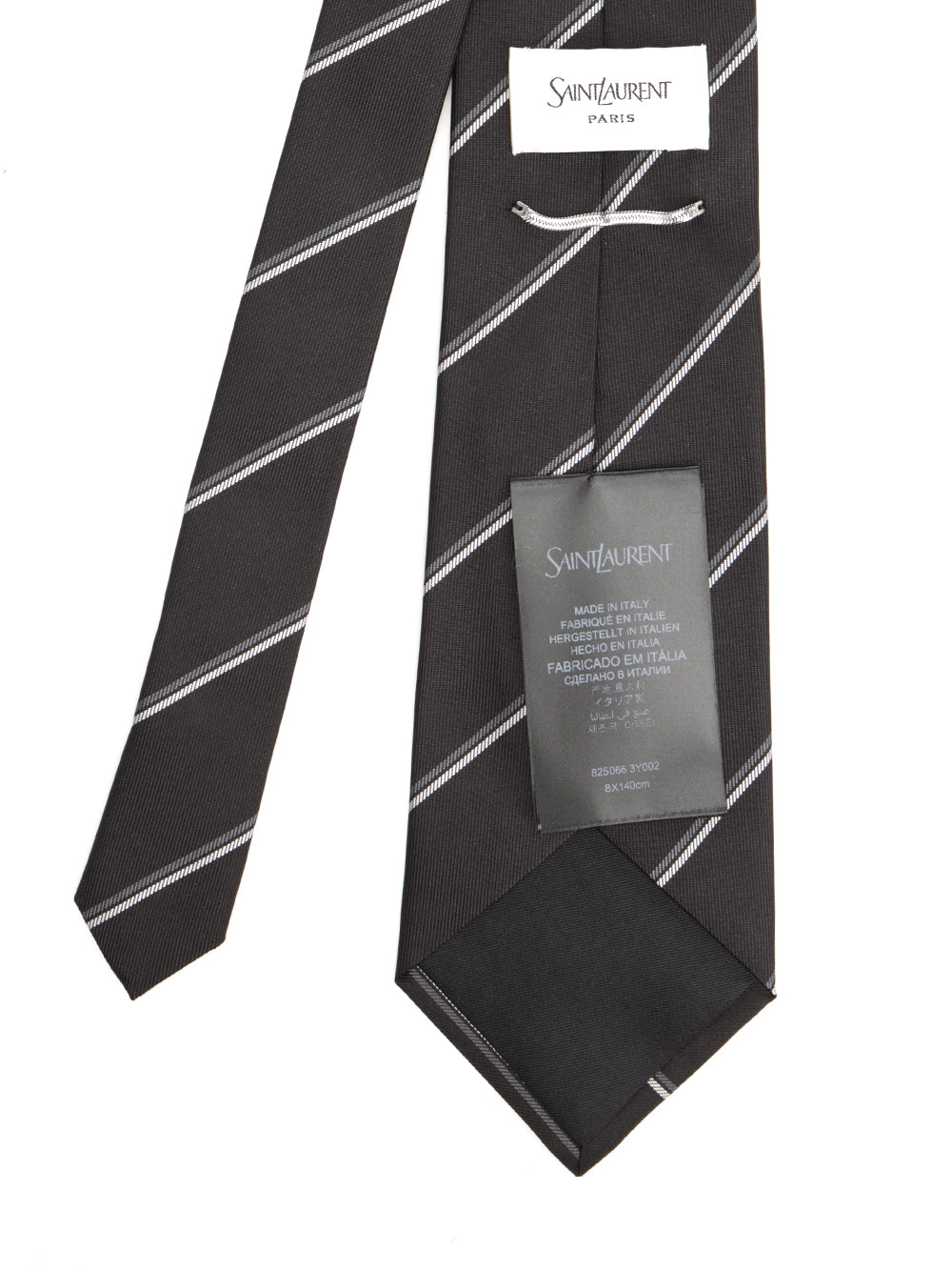 Saint Laurent Wide Tie Ties And Bow Ties - Black | 3b59b6a776fd725c20d96251e090a3c7e91008bc