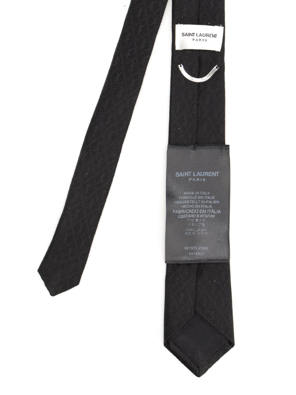 Saint Laurent Monogram Tie Ties And Bow Ties - Black | b9fc349c82b748a481abfb15fd027a4068e5d0a4