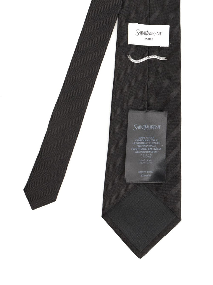 Saint Laurent Wide Tie Ties And Bow Ties - Black | 994a577c109255ad9dfcd2507f34ef4b02a78408