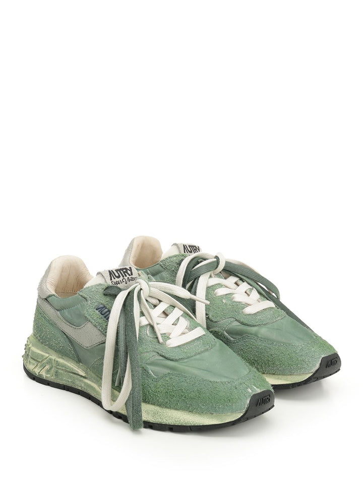 Autry  Reelwind Super Vintage Sneakers - Green | 86f74689663974a53f37366568730008b2f57b08