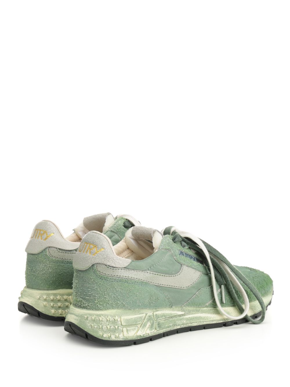 Autry  Reelwind Super Vintage Sneakers - Green | 14e192c9ced63c206fed93df616a16ea9d0bab46