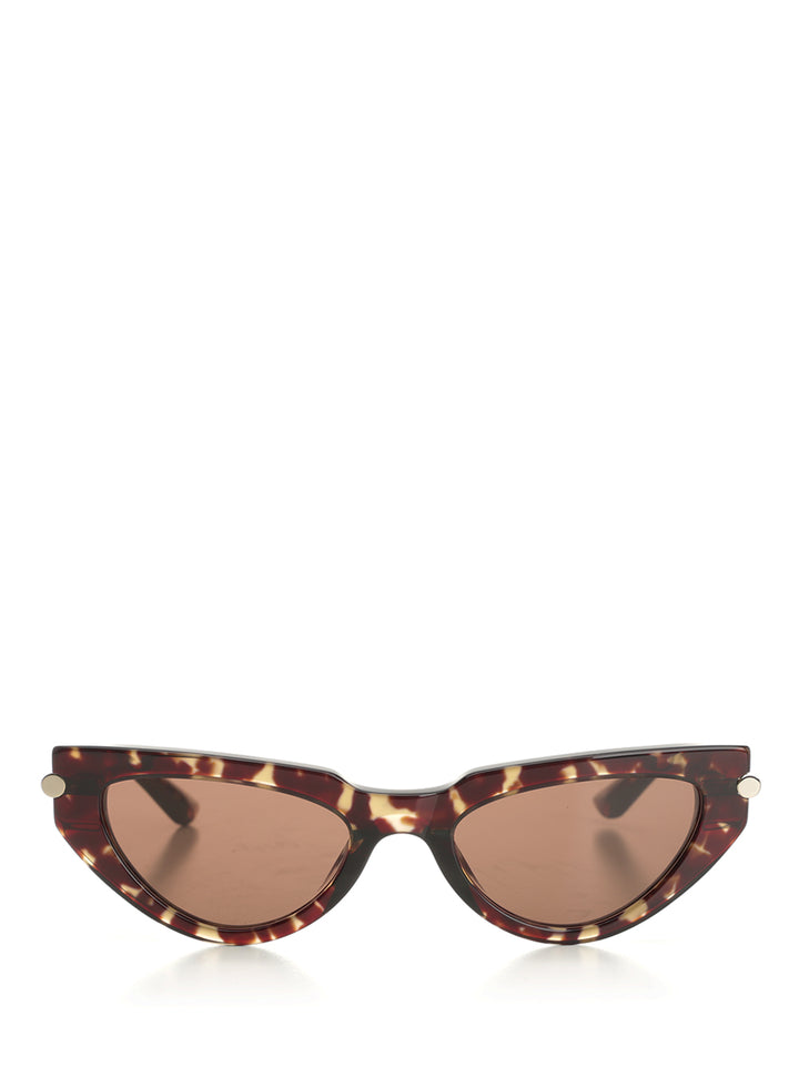 Mcqueen Cat-Eye T-Bar Icon Sun Glasses - Brown | a03eea7599c2c321127983d731f5214331249ae3