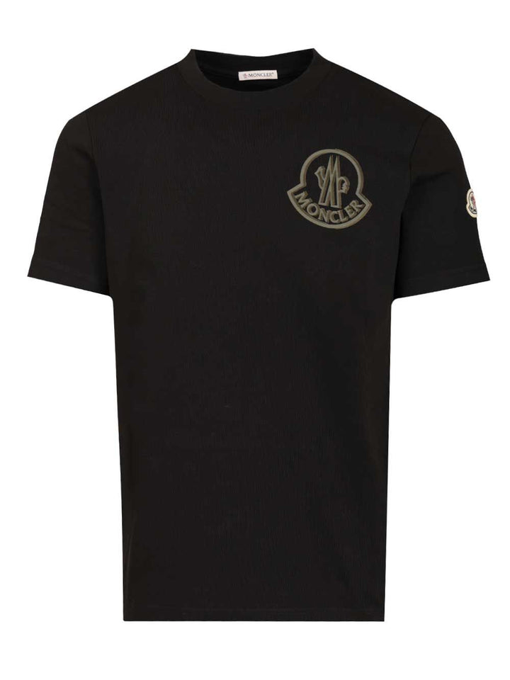 Moncler Cotton T-Shirt - Black | 0fb4c7824ccf3c8526643c33219dcb2791c84367