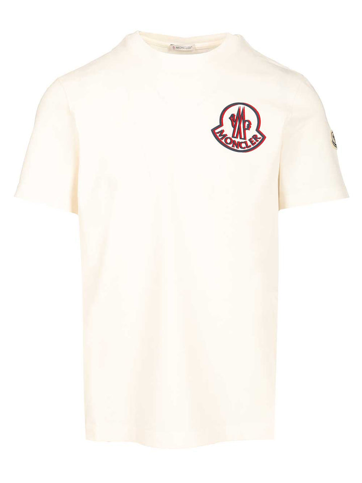 Moncler Cotton T-Shirt - White | 89695591782e6ae8a873e3379dad31a7b077fb70