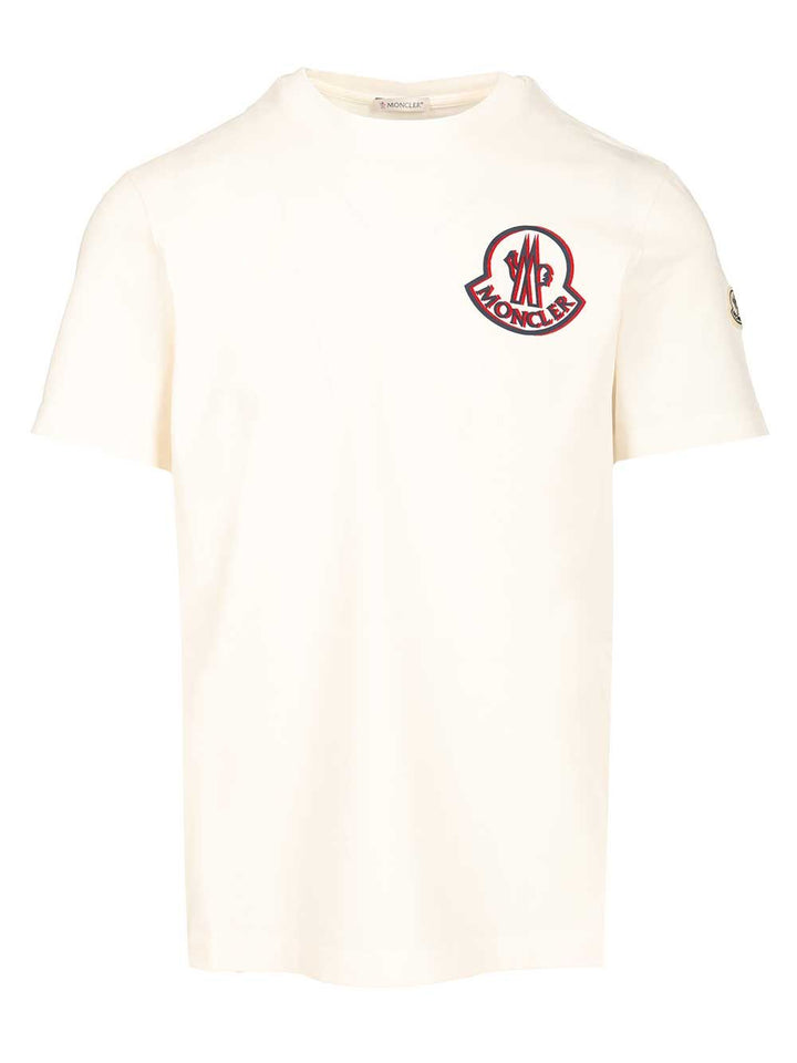 Moncler Cotton T-Shirt - White | 358255b075ffaabdc7177753819ffce30528e312