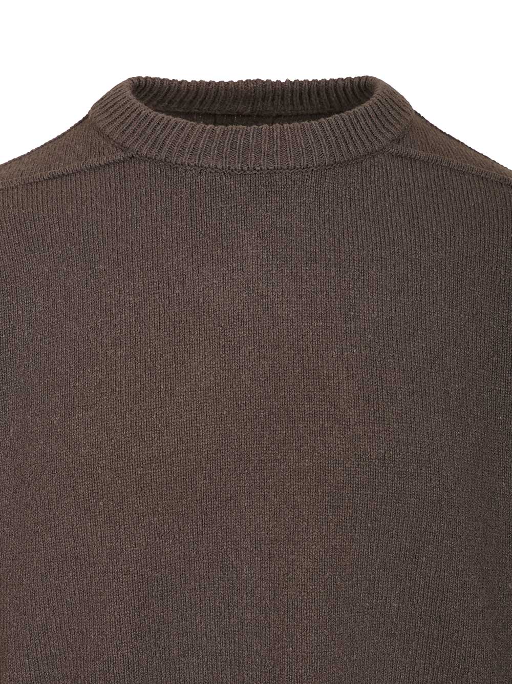 Rick Owens Cashmere Crew Neck Sweater Knitwear - Brown | acaab5dfe48e81e8c949d83d68e14ffb6f7a0a59