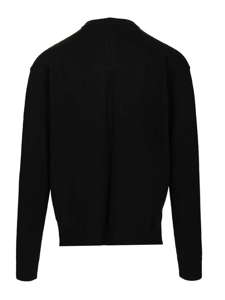 Rick Owens Cashmere Crew Neck Sweater Knitwear - Black | c53c73bde5a11a83e6b5021c47bcea4b16fe3116