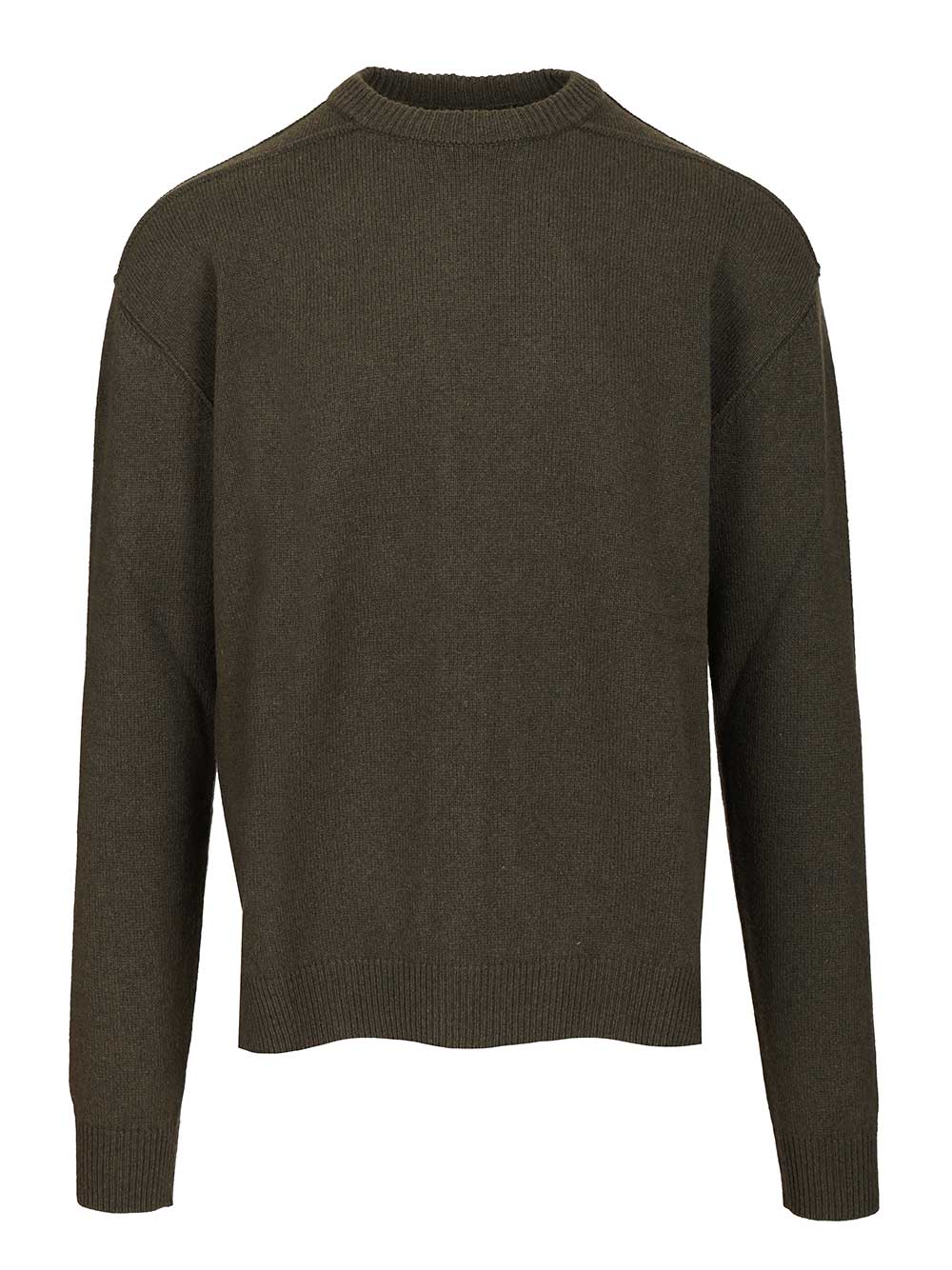 Rick Owens Cashmere Crew Neck Sweater Knitwear - Green | 847a643fd06daee2f24bb4c1256cd3ac20f37b5e