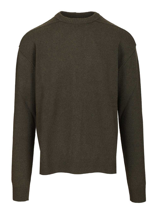Cashmere Crew Neck Sweater Knitwear Green