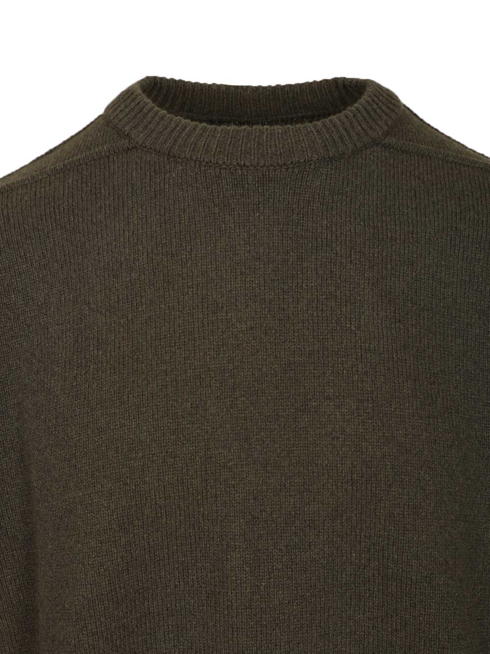 Rick Owens Cashmere Crew Neck Sweater Knitwear - Green | 52e6200110a9537550e945827c4b56a1dabc89eb