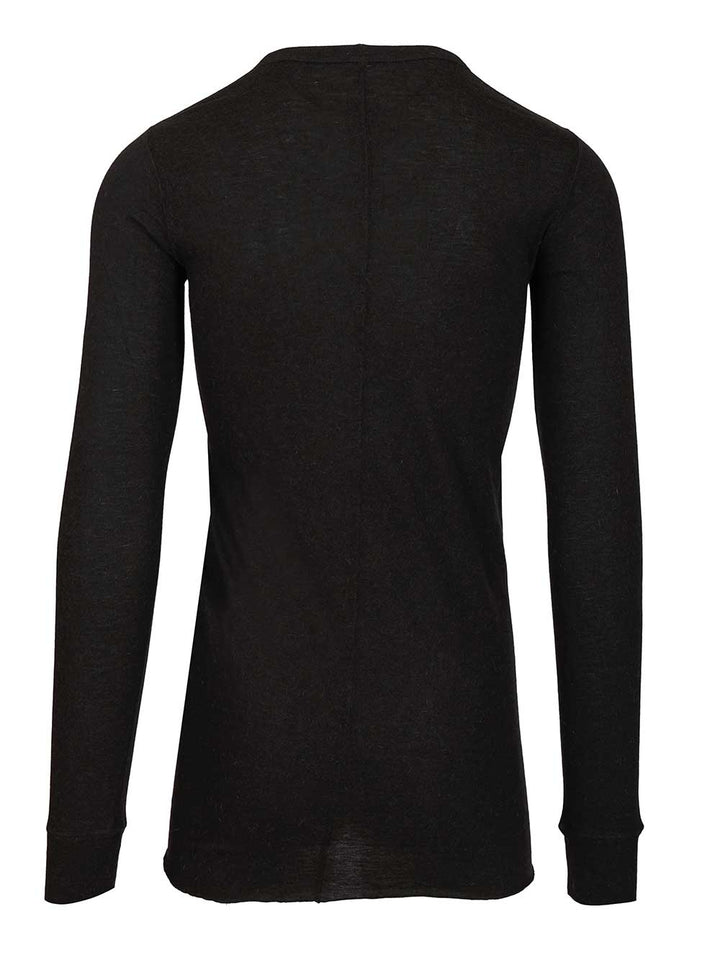 Rick Owens Long-Sleeved T-Shirt - Black | 55092bfdef228efa54e3c9b53bbf44ed9f578cc4