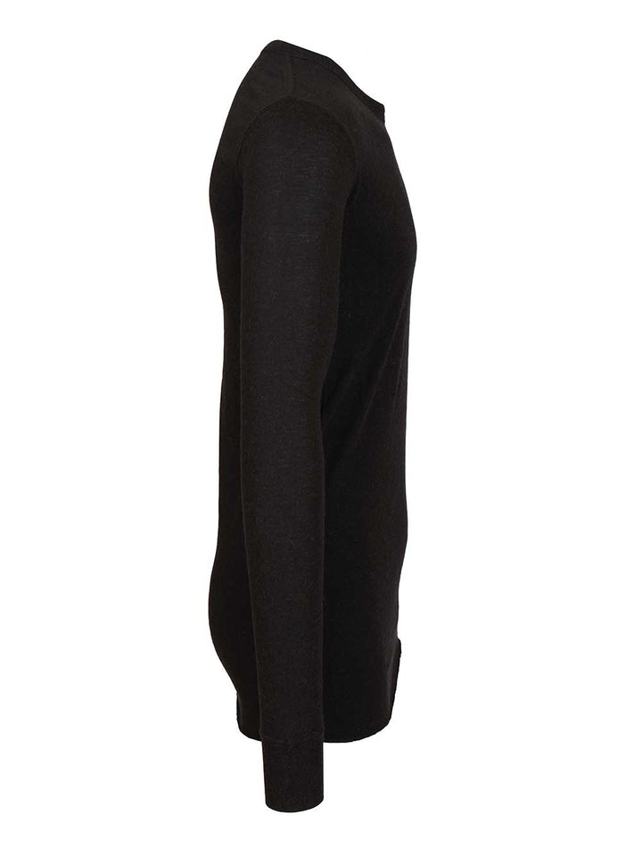 Rick Owens Long-Sleeved T-Shirt - Black | 82aade57b7b33365f4ab6ecd4d91f3653fbed63c