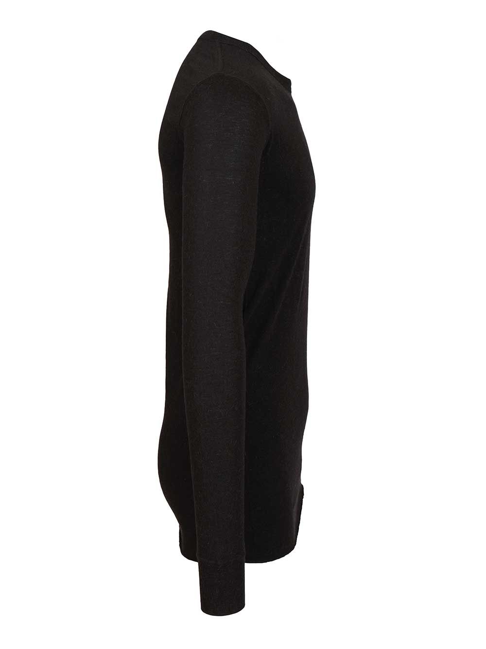 Rick Owens Long-Sleeved T-Shirt - Black | 33fd642c2c3e471767e55c59aa6b7d0f96e79243