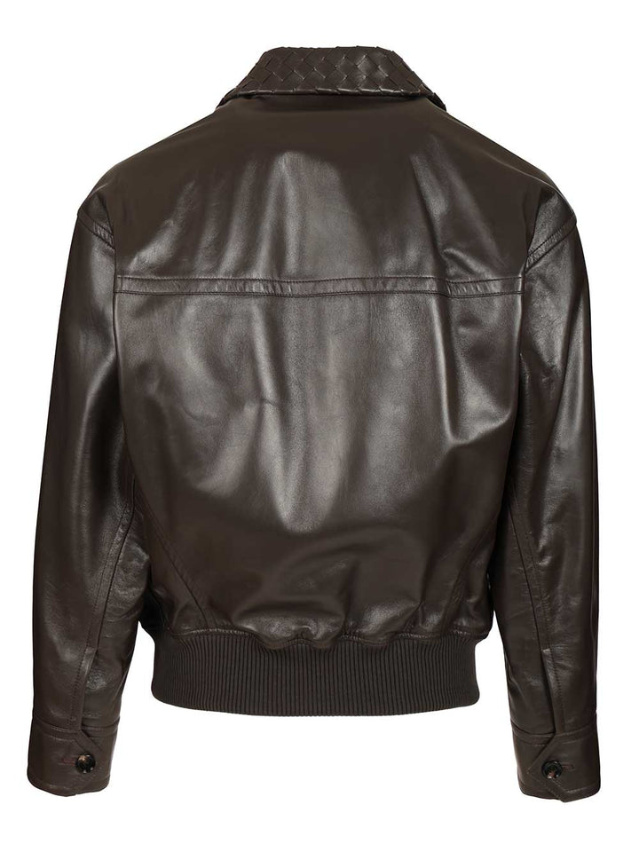 Bottega Veneta Leather Jacket Jackets - Brown | 45b6b877f775b7177d0fe732184004a58720fb50
