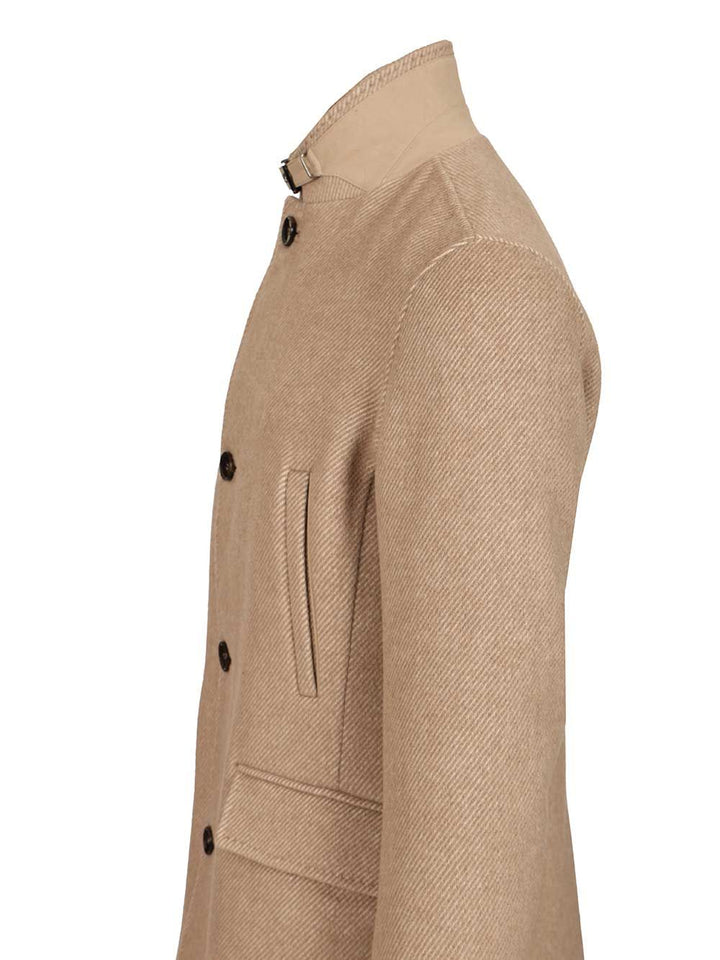 Al Duca D'Aosta Natté Coat Coats - Beige | 2c5ab75d755149d639e270ad02ff1af7100737de