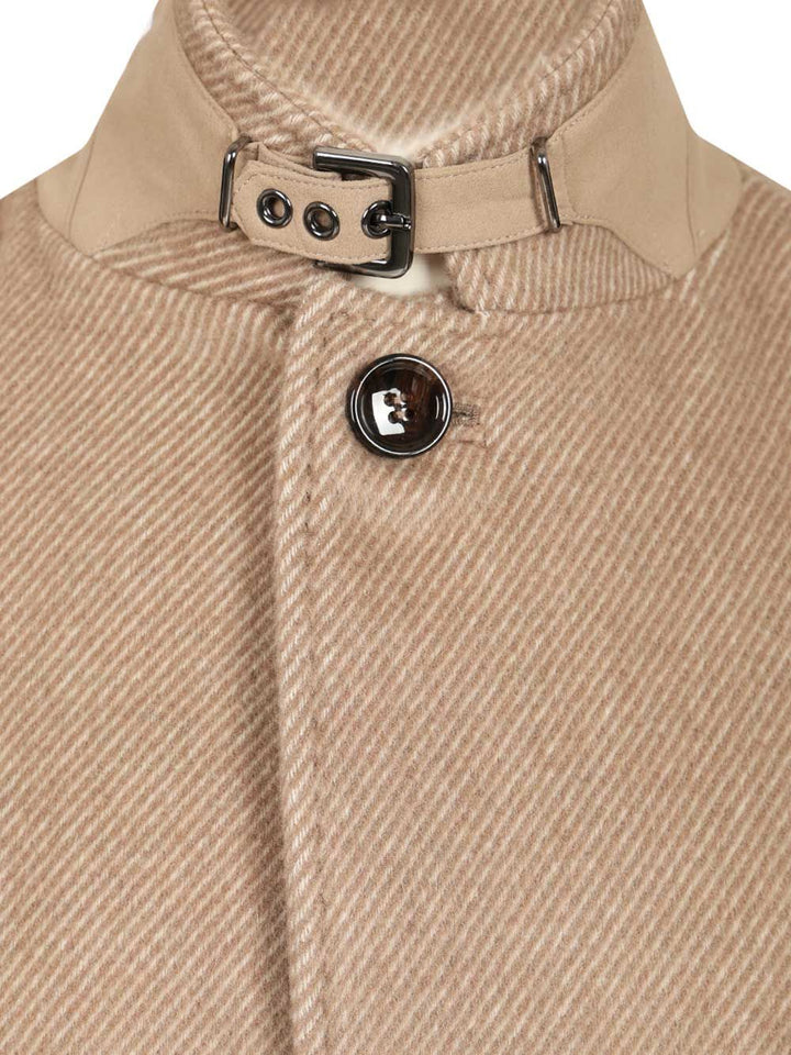 Al Duca D'Aosta Natté Coat Coats - Beige | 6800d5e2bd1bf74928540a8835fb12147b642382