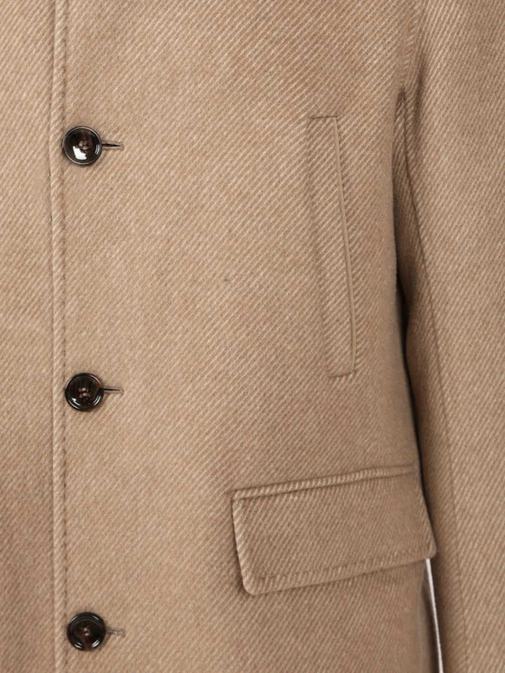 Al Duca D'Aosta Natté Coat Coats - Beige | c0b831bed5359cd7170d63a8bc6dfcbc6c7add61