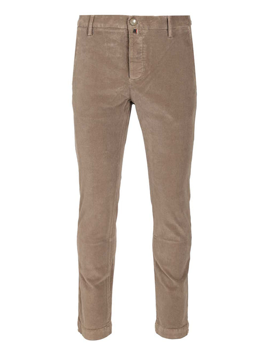 Slim Fit Trousers Beige