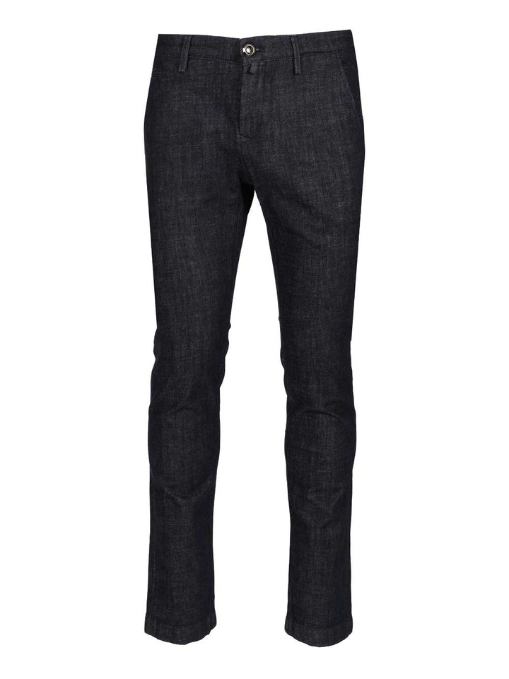 Jacob Cohen Slim Bobby Chino Pants Trousers - Blue | 0dfdfff6deef586afffdf15f77887c7bf5fc99c2