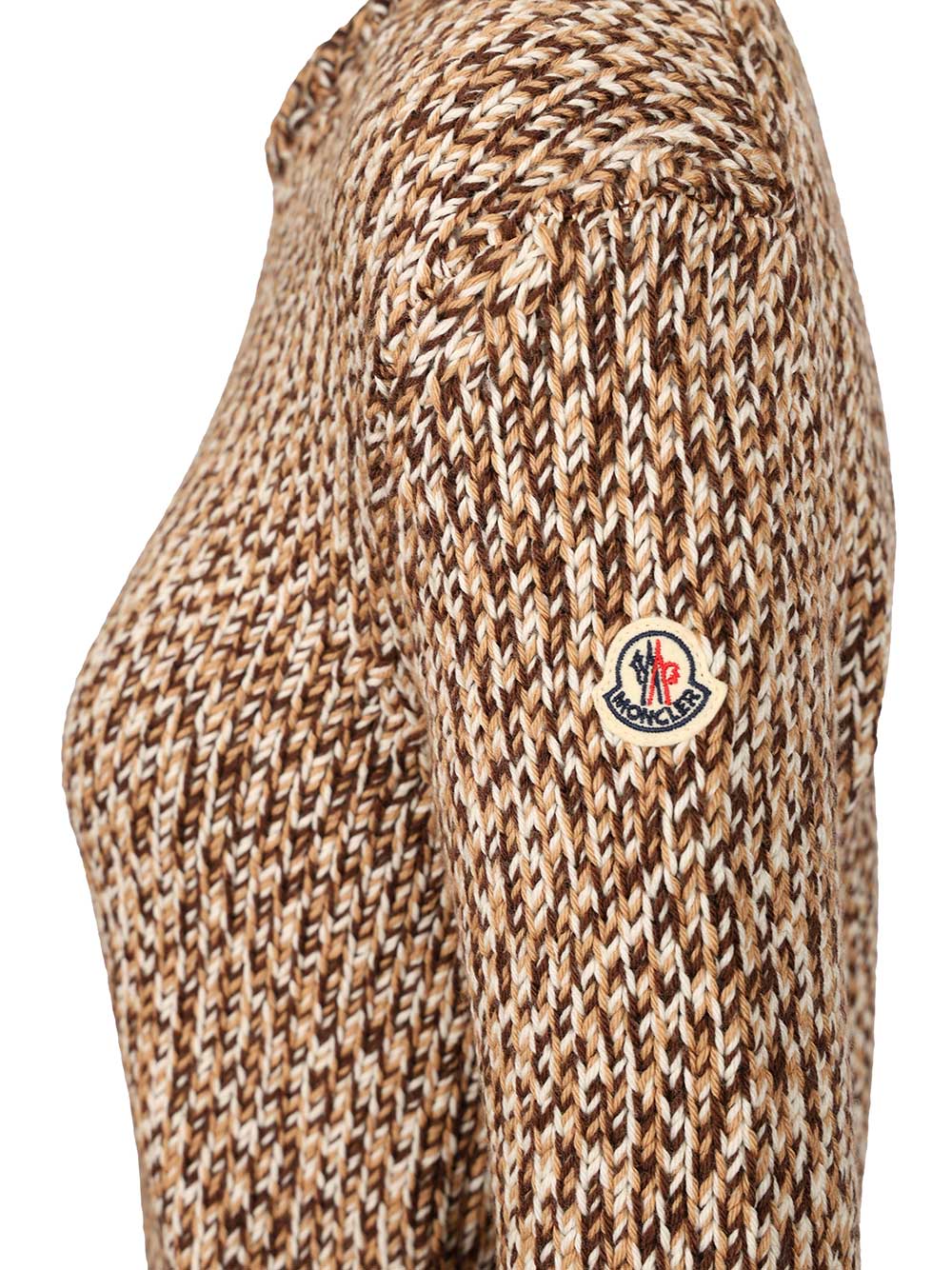 Moncler Mouliné Wool Sweater Knitwear - Beige | bcc5d5ccbe4c2427104c0c0bcdbd0f8effbe5081