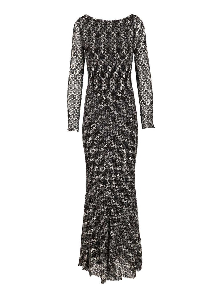 Missoni Long Floral Lace Dress Dresses - Multicolor | 147c6f97a5c051a722aa0345095fdcdf2b4aabf3