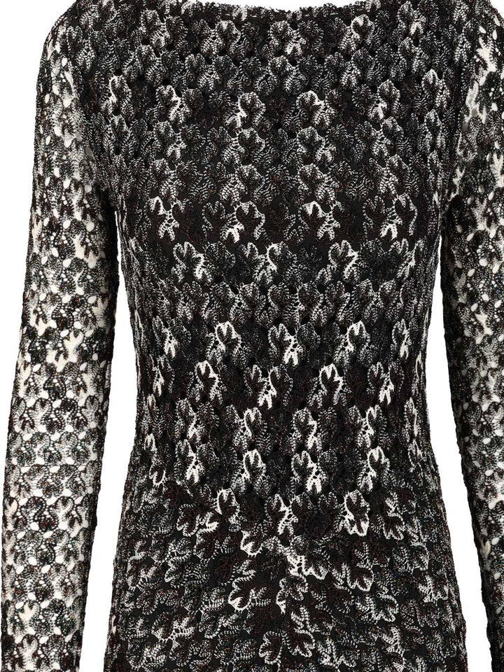 Missoni Long Floral Lace Dress Dresses - Multicolor | 67da0ccee3a84e800f66654a6fb5fcf759f7d9a0
