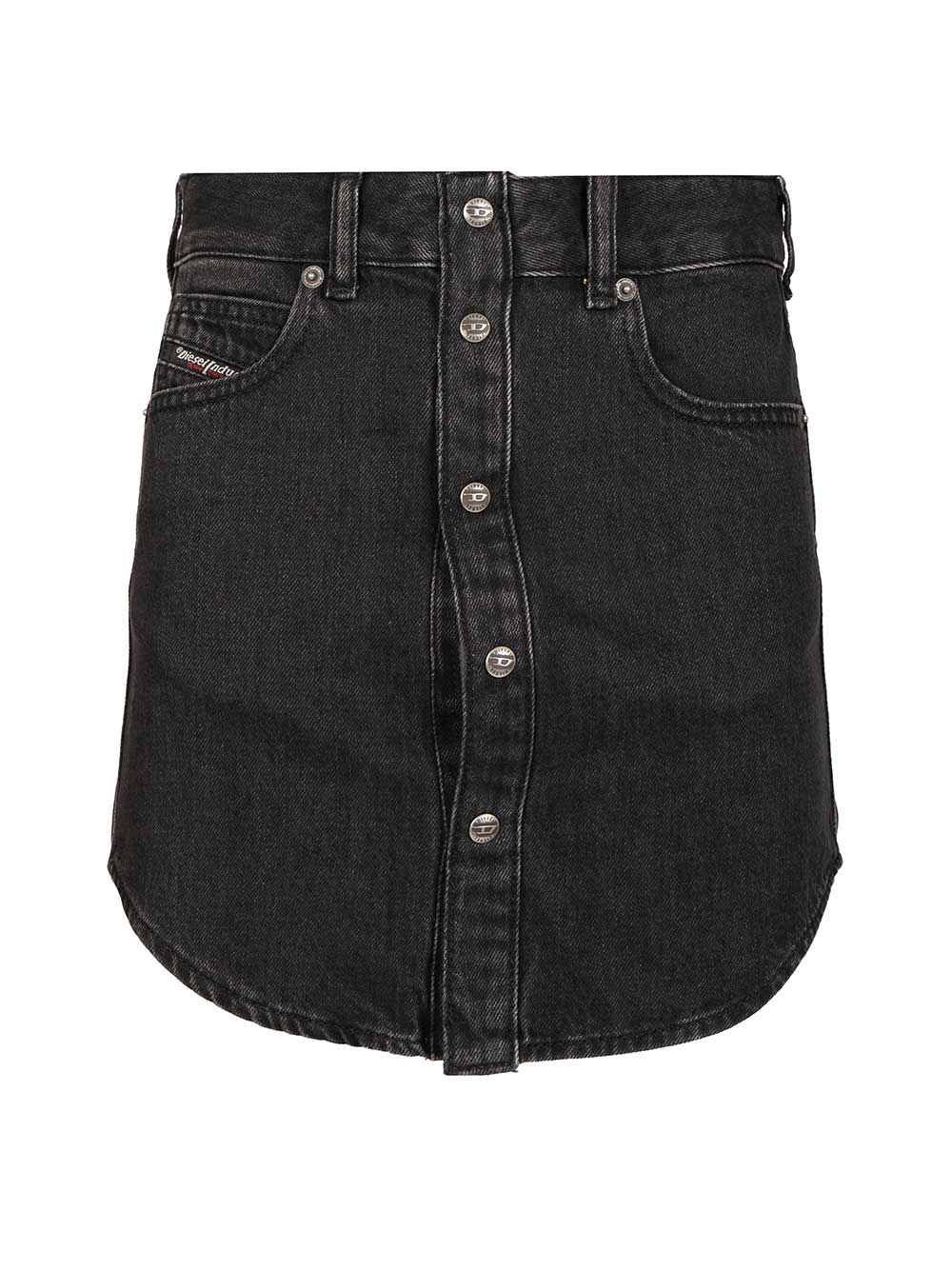 Diesel De-Ard Miniskirt Jackets - Black | 497f6413d0c24a32a2492d9648da4ebb1442bd65