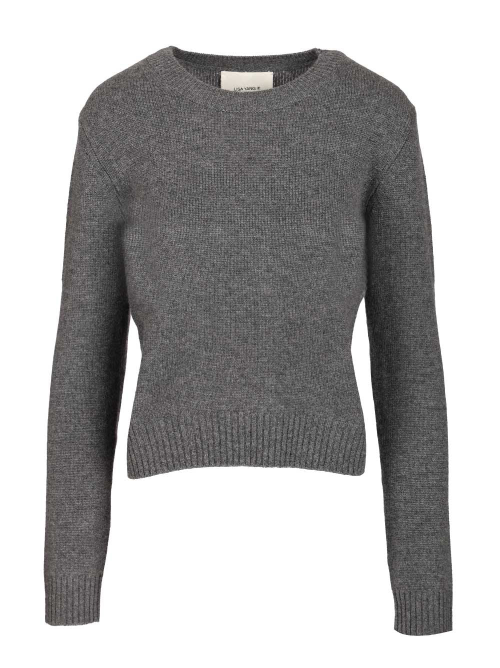 Lisa Yang Mable Sweater Knitwear - Grey | 41461af179b2ae9888abffa7d5f7e8a983e9903a