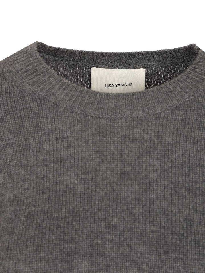 Lisa Yang Mable Sweater Knitwear - Grey | 8e2d9230bc64fb95b60692a9bfeb80a47ffd30c3