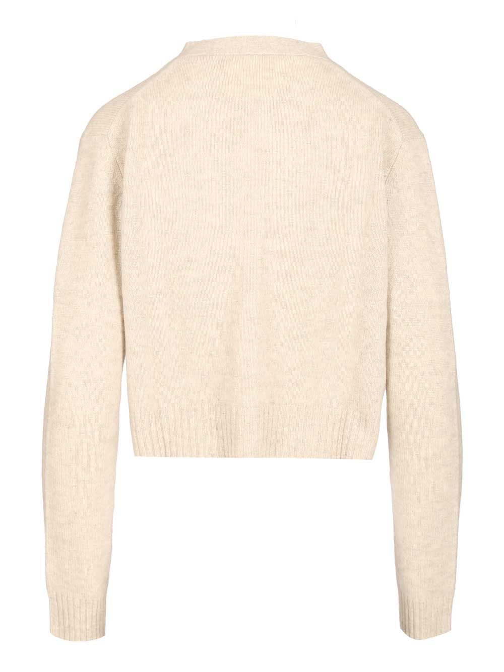 Lisa Yang Marion Cardigan Knitwear - White | e58ff5d1f9c6d4ce604a5b3b34f6978bce19deca
