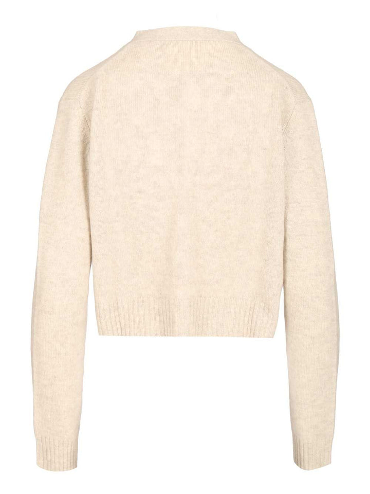 Lisa Yang Marion Cardigan Knitwear - White | e58ff5d1f9c6d4ce604a5b3b34f6978bce19deca