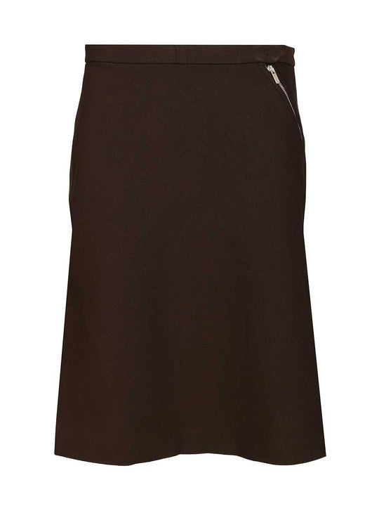 Knitted Skirt Skirts Brown