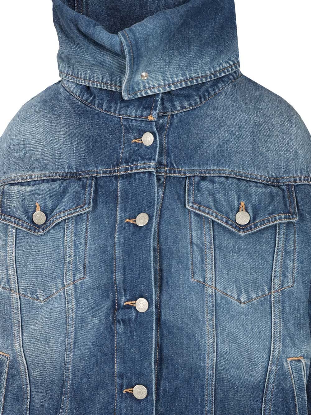 Acne Studios Crumpled Denim Jacket Jackets - Blue | 99658cbb7474f622bc8110aa3fe55fd349060c58