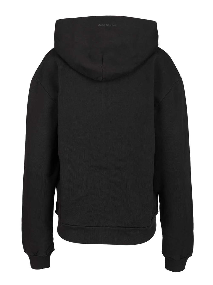 Acne Studios Zip-Up Hoodie Sweatshirts - Black | a0498bcabc51432a699225a1336b90a48f9e768f