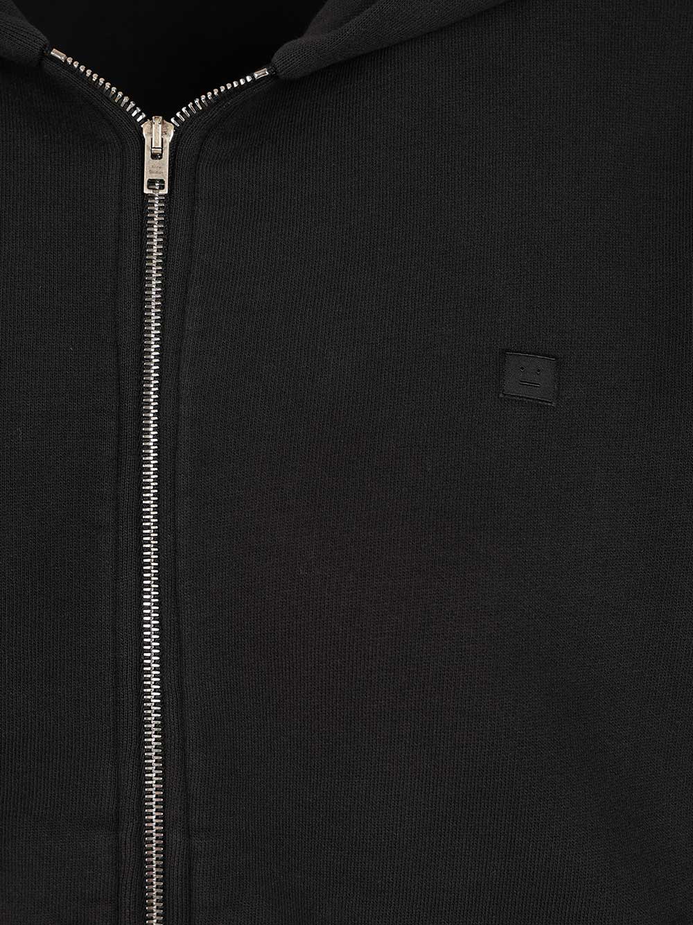 Acne Studios Zip-Up Hoodie Sweatshirts - Black | bc7c660bb88abe081c1b8628166fc894c629eb07