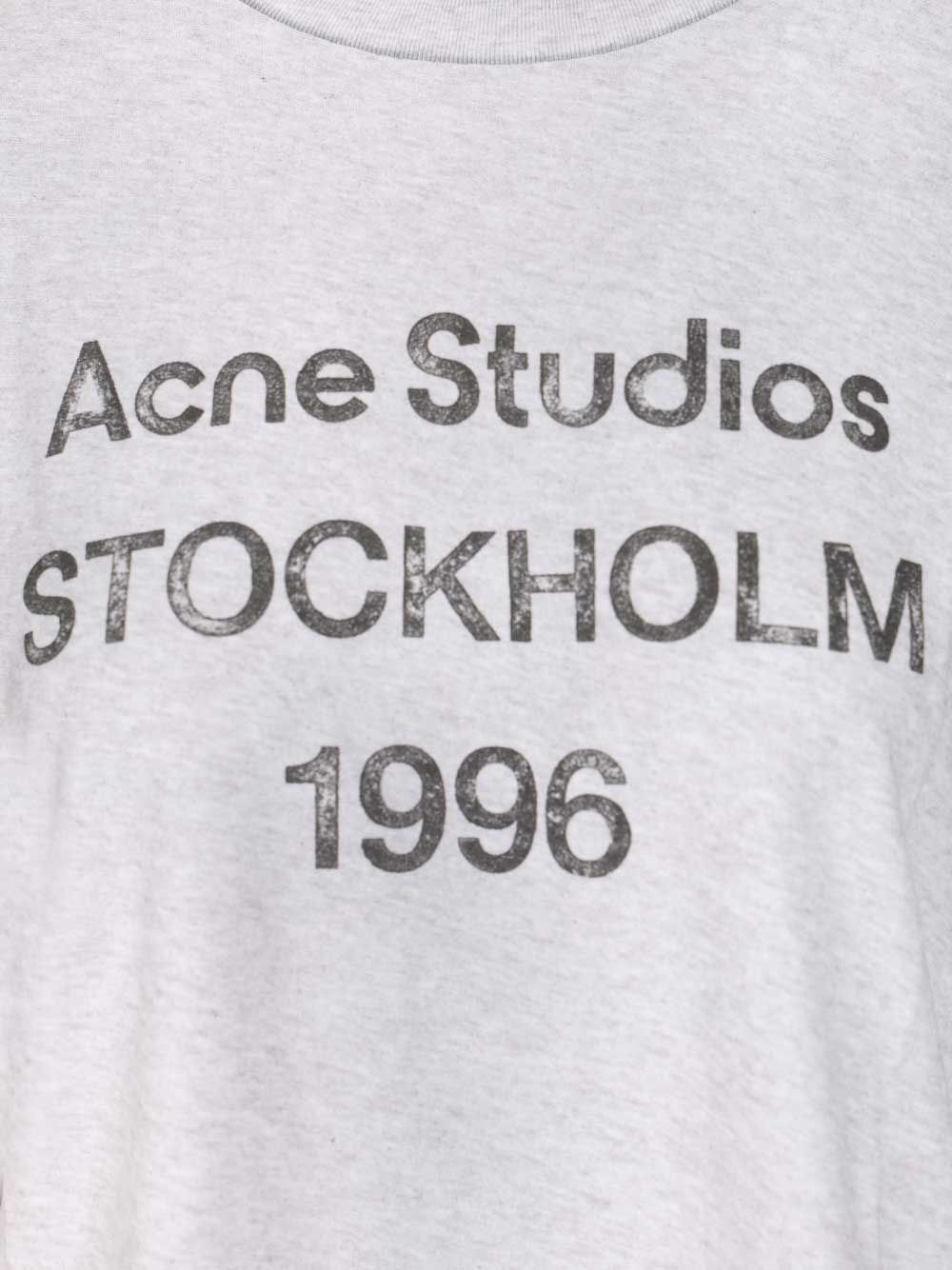 Acne Studios Cotton T-Shirt - Grey | 11986ae0d8b26894283a5607bdd200f20ba27f32