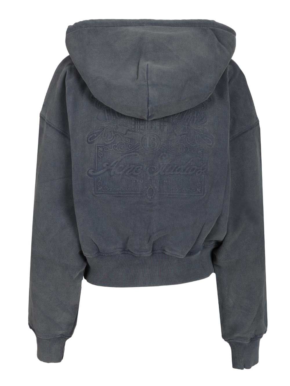 Acne Studios Zip-Up Hoodie Jackets - Blue | 02db198dfd3ed0e523cef3b34691db0558213498