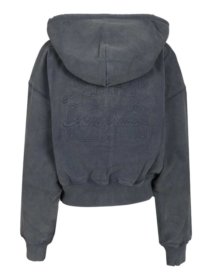 Acne Studios Zip-Up Hoodie Jackets - Blue | 02db198dfd3ed0e523cef3b34691db0558213498