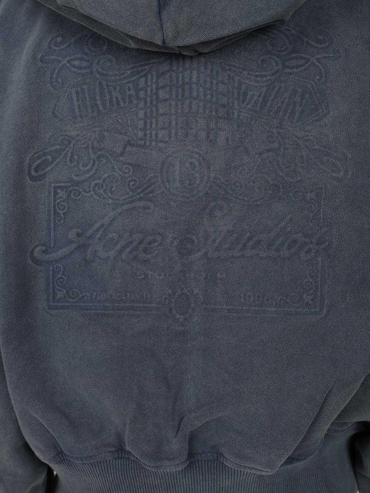 Acne Studios Zip-Up Hoodie Jackets - Blue | 27f28bff5cc5e39927556f3e345c6938dc75be64