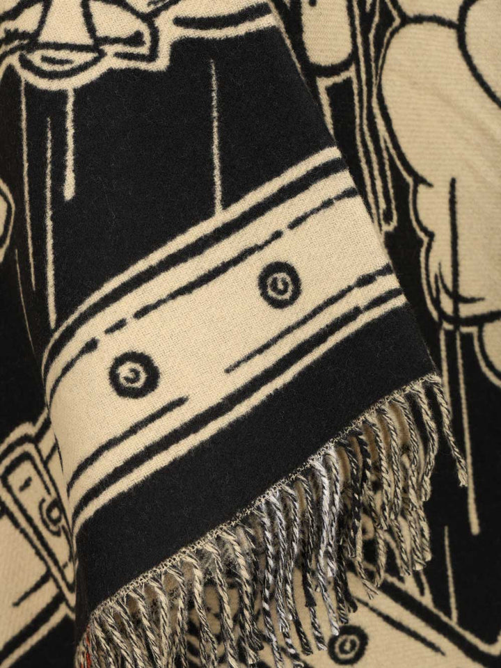 Burberry Stormy Knight Cape In Wool Scarves And Foulards - Beige | 1fc6add4471edb1c69e5f961b8877b8122b5f3d9