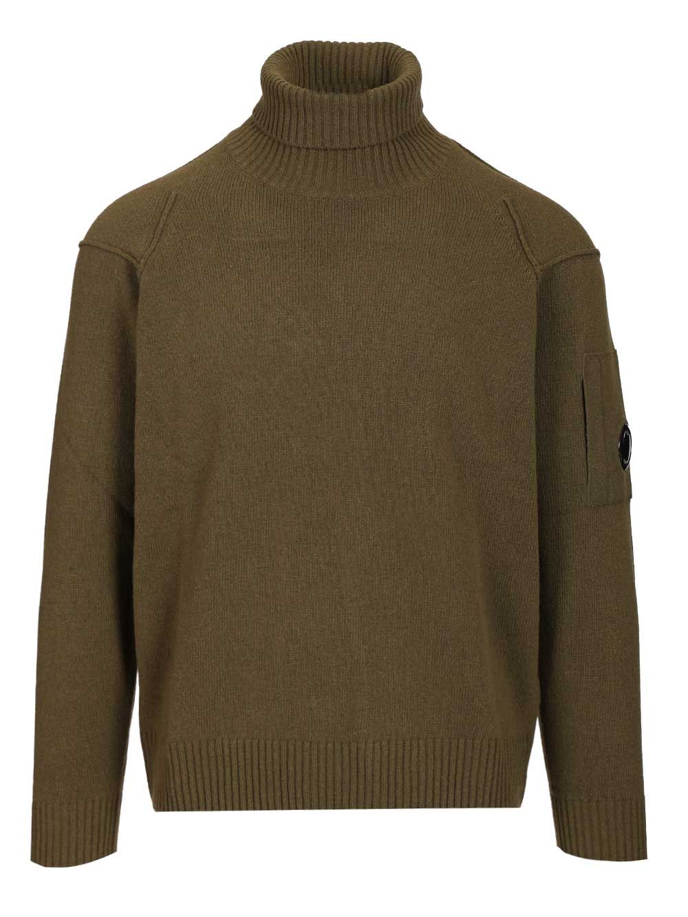 C.P. Company Turtleneck Sweater Knitwear - Green | 83b3facf9fd2e36e2d26dd2516d3fed3831ecfab