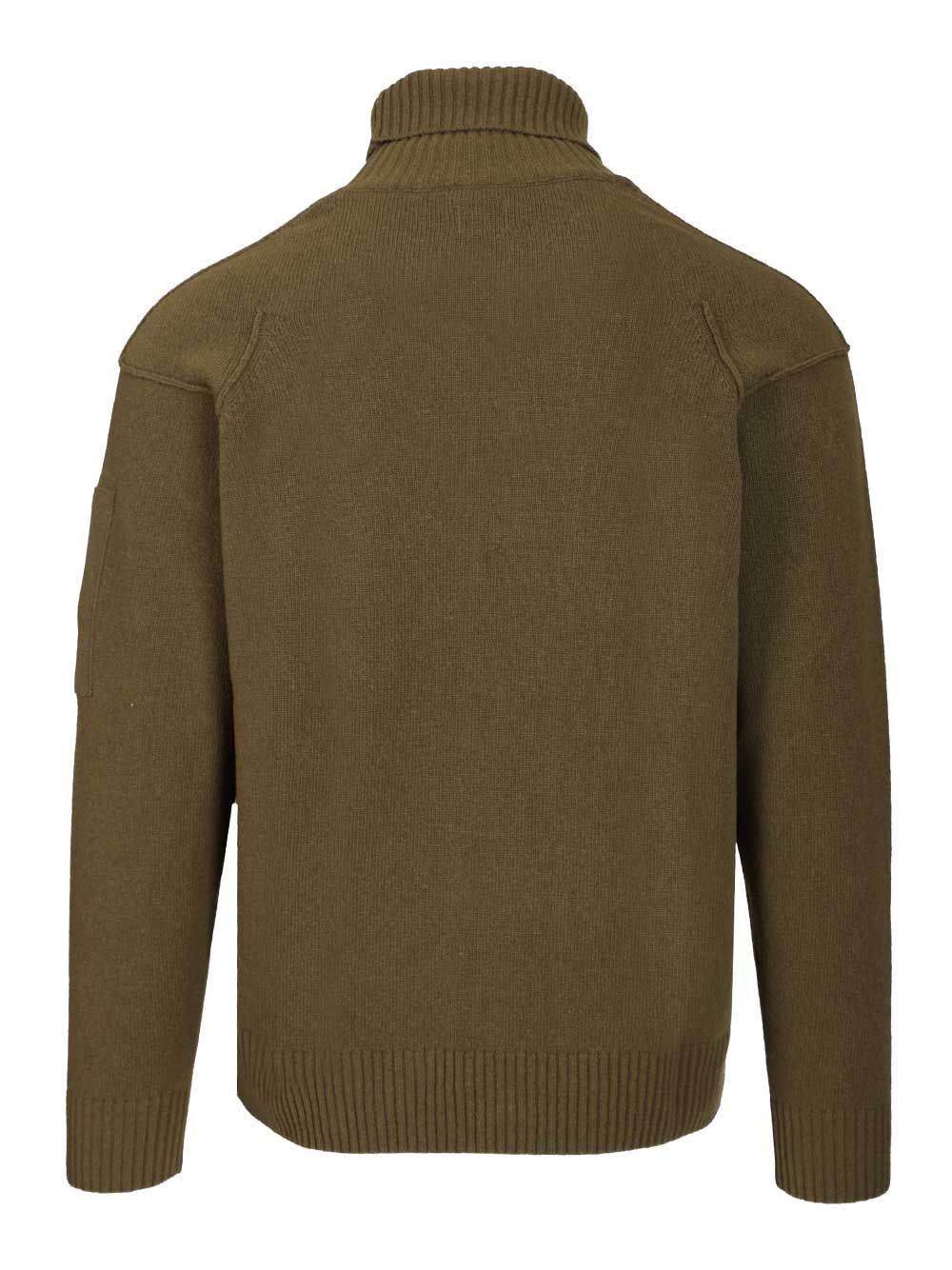 C.P. Company Turtleneck Sweater Knitwear - Green | 20bc3c4c3df7178096f5b4a60cf0806c10975fb4