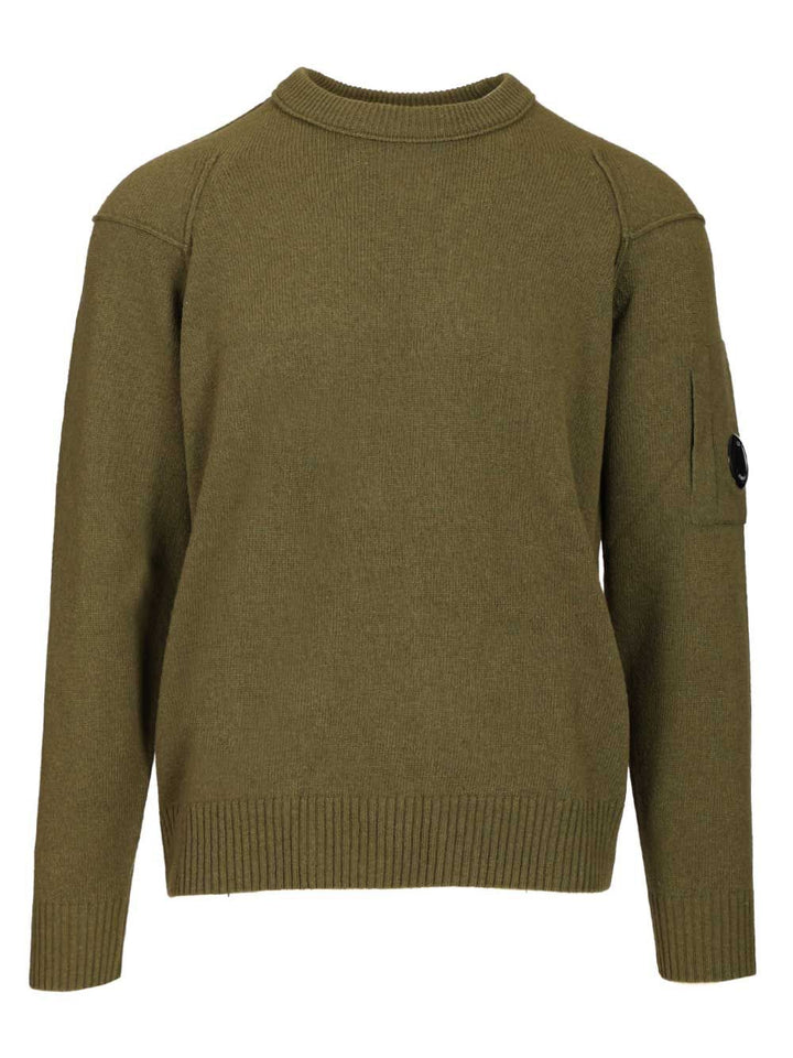 C.P. Company Crew Neck Sweater Knitwear - Green | 318767c0f0874b66cce478e865d6aea3b09a14ee