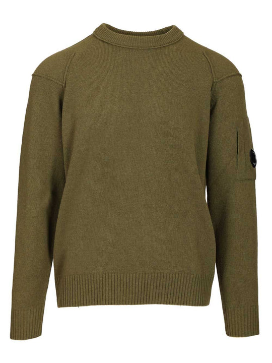 Crew Neck Sweater Knitwear Green