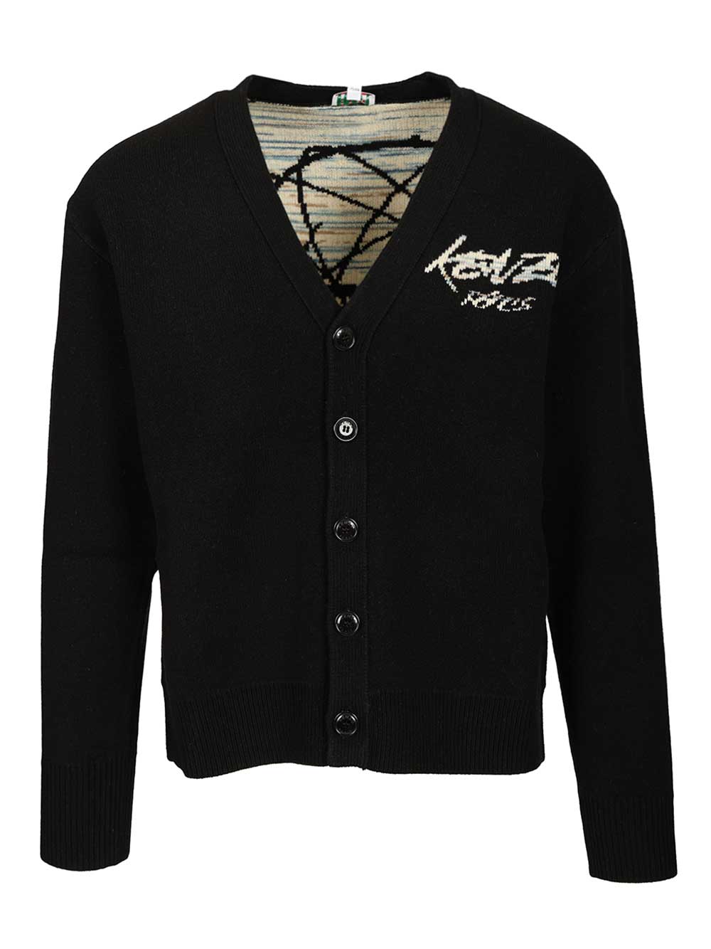 Kenzo Futura Cardigan Knitwear - Black | 252b50ab3d5b9f8c82b02a73271261359d398c49
