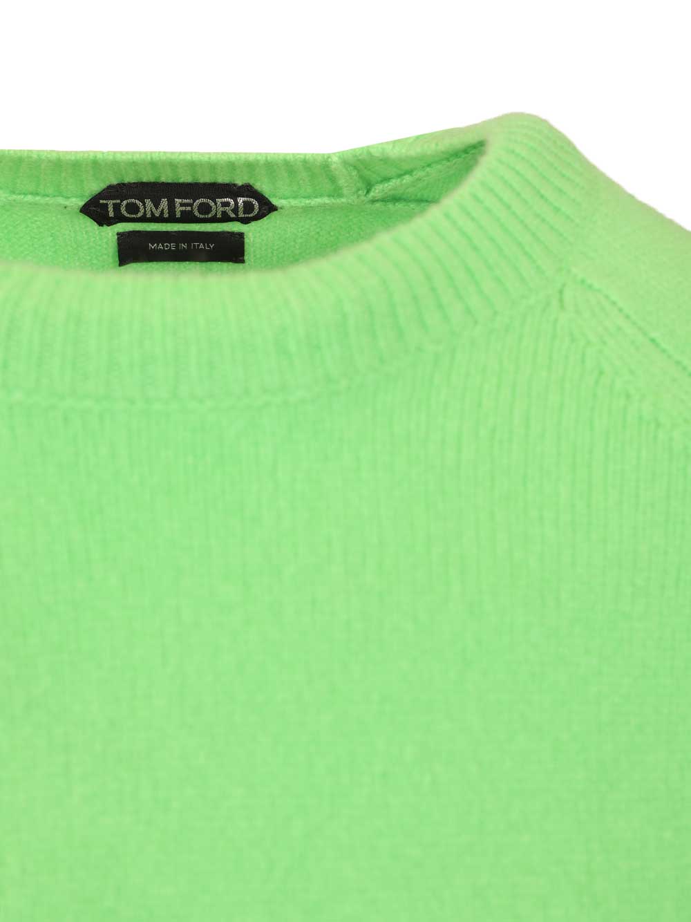 Tom Ford Cashmere Crew Neck Sweater Knitwear - Green | 48ac2e20db74537e898d1e73b2598a40e3117635