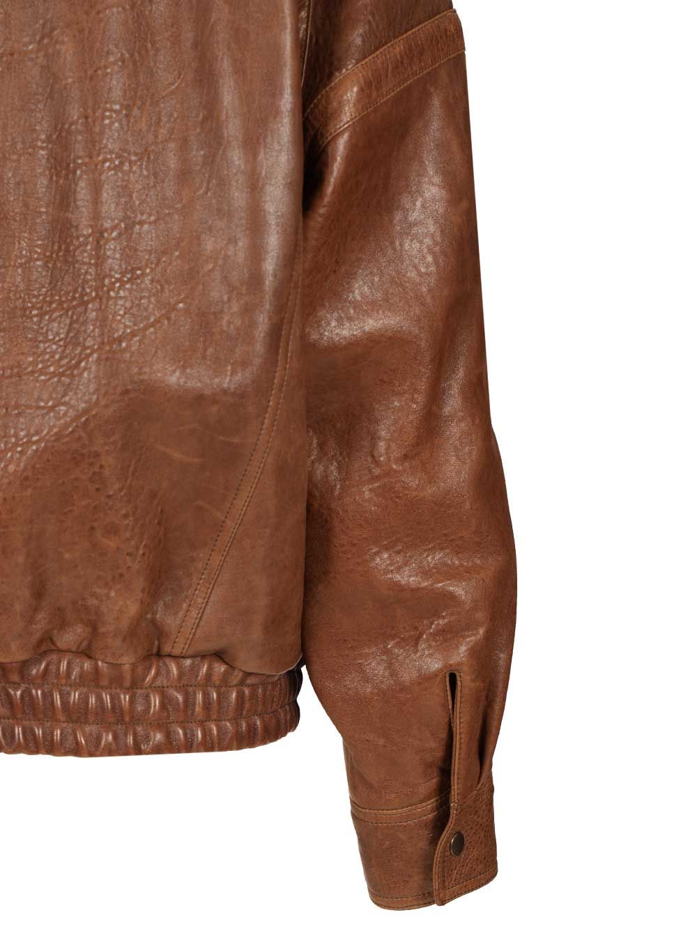 Saint Laurent Leather Jacket Jackets - Brown | c1159f0450b2031e0884574c2102bfc11fa1abfc