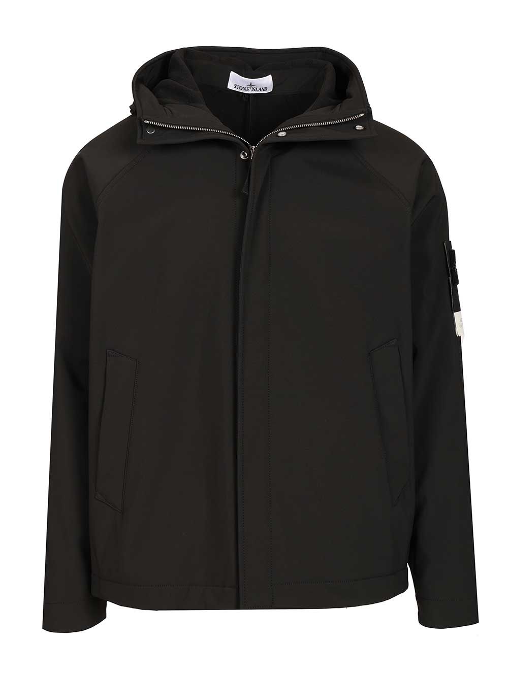 Stone Island Parka Soft Shell-R E.Dye® Jackets - Black | b656ed1942aa88b7bdf9e7d718069bd00482c937
