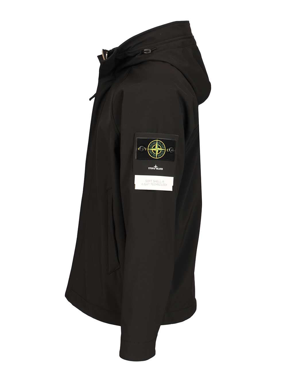 Stone Island Parka Soft Shell-R E.Dye® Jackets - Black | 9f9ed92ad4a00739c44e583518af1b112a076eb3