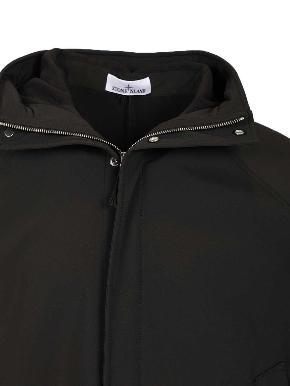 Stone Island Parka Soft Shell-R E.Dye® Jackets - Black | fb0cfc798afc8fb38bcb7493304bc27881b93328